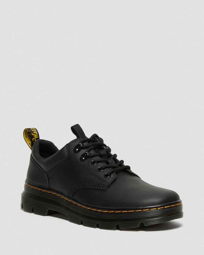 Zapatos Utilitarios Dr Martens Reeder Wyoming Cuero Hombre Negros | MX 189YXF